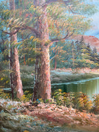 Oil Painting - Mountain Scene Landscape