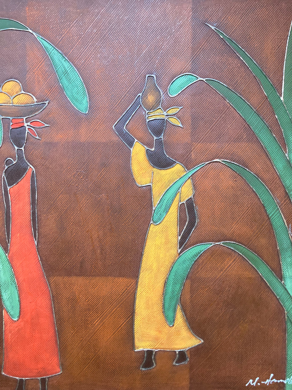 Oil Painting - Caribbean Working Ladies