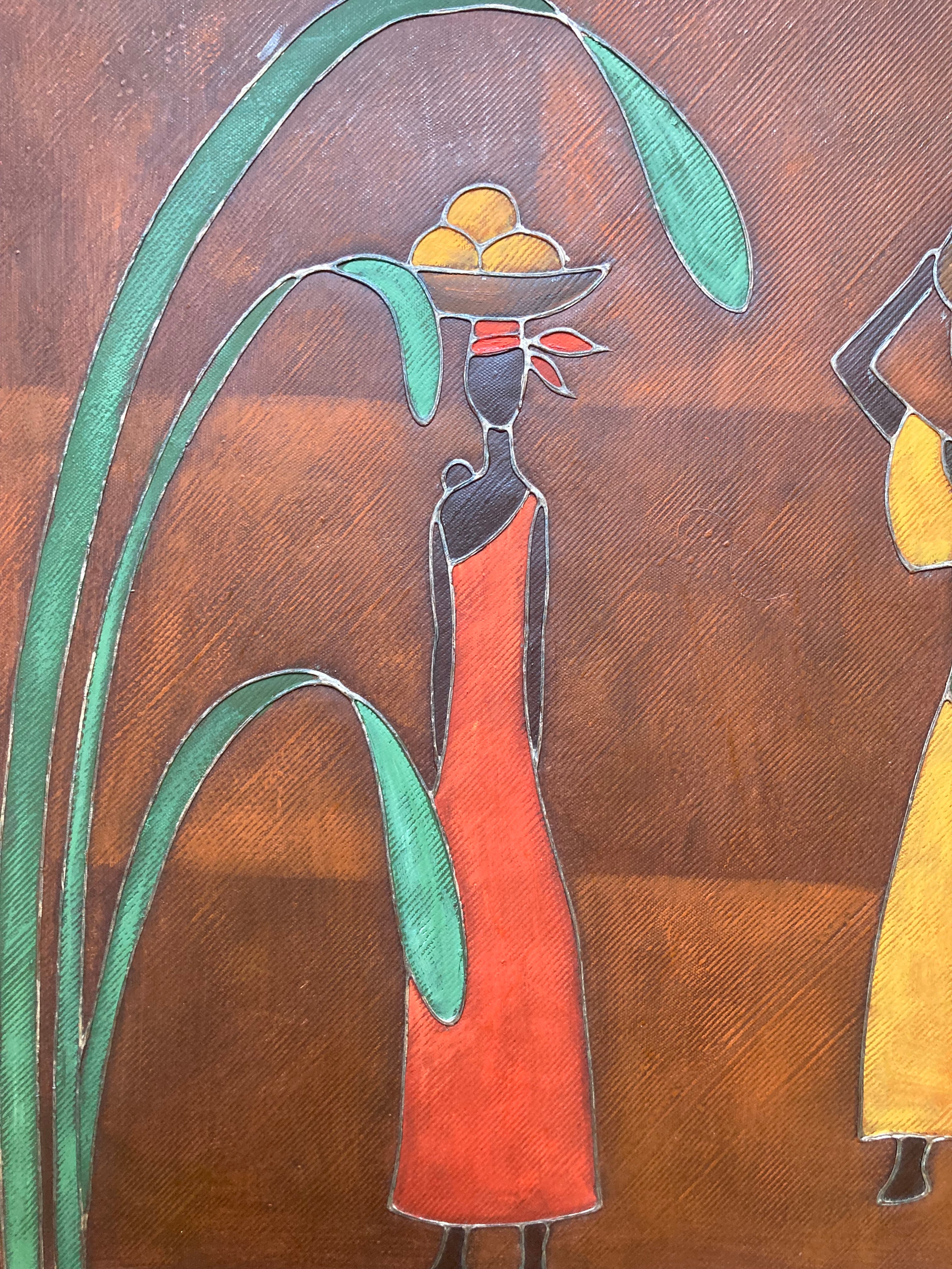 Oil Painting - Caribbean Working Ladies