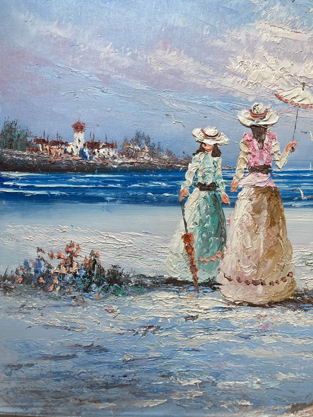 Oil Painting - Seaside Victorian Ladies