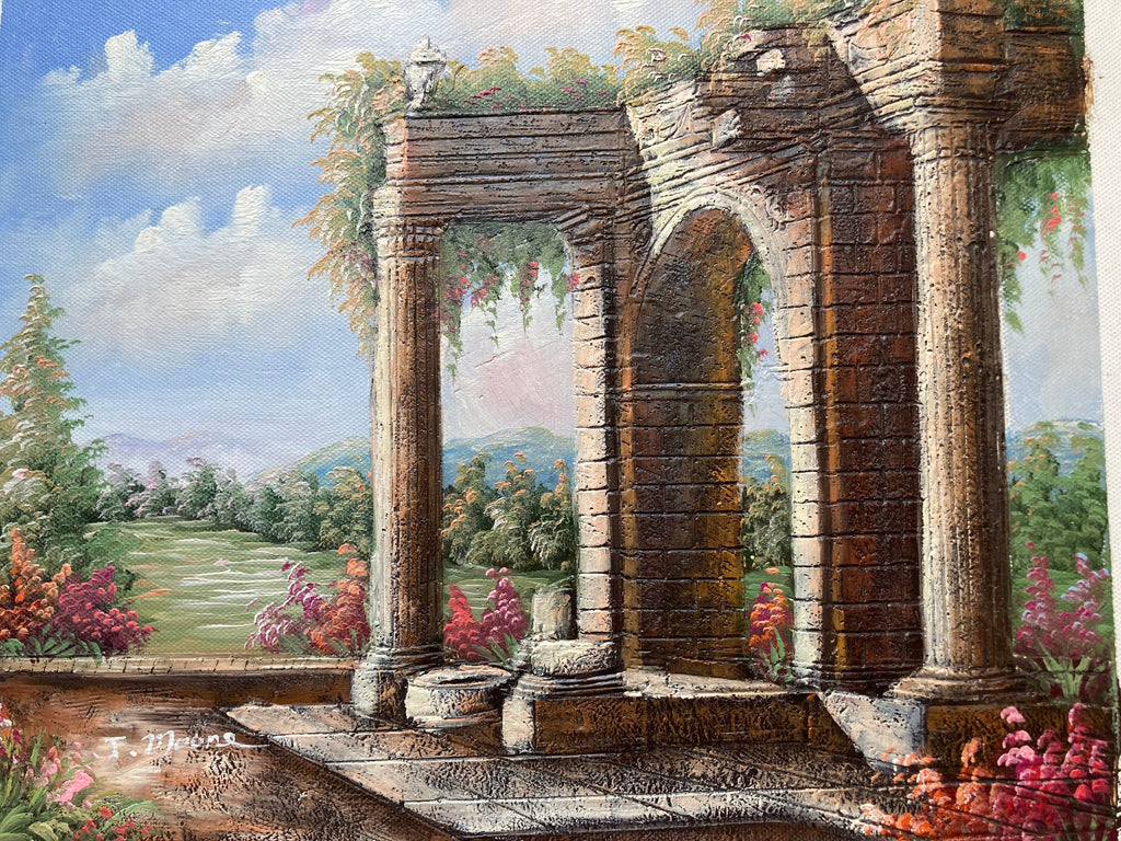 Oil Painting - Roman Ruins