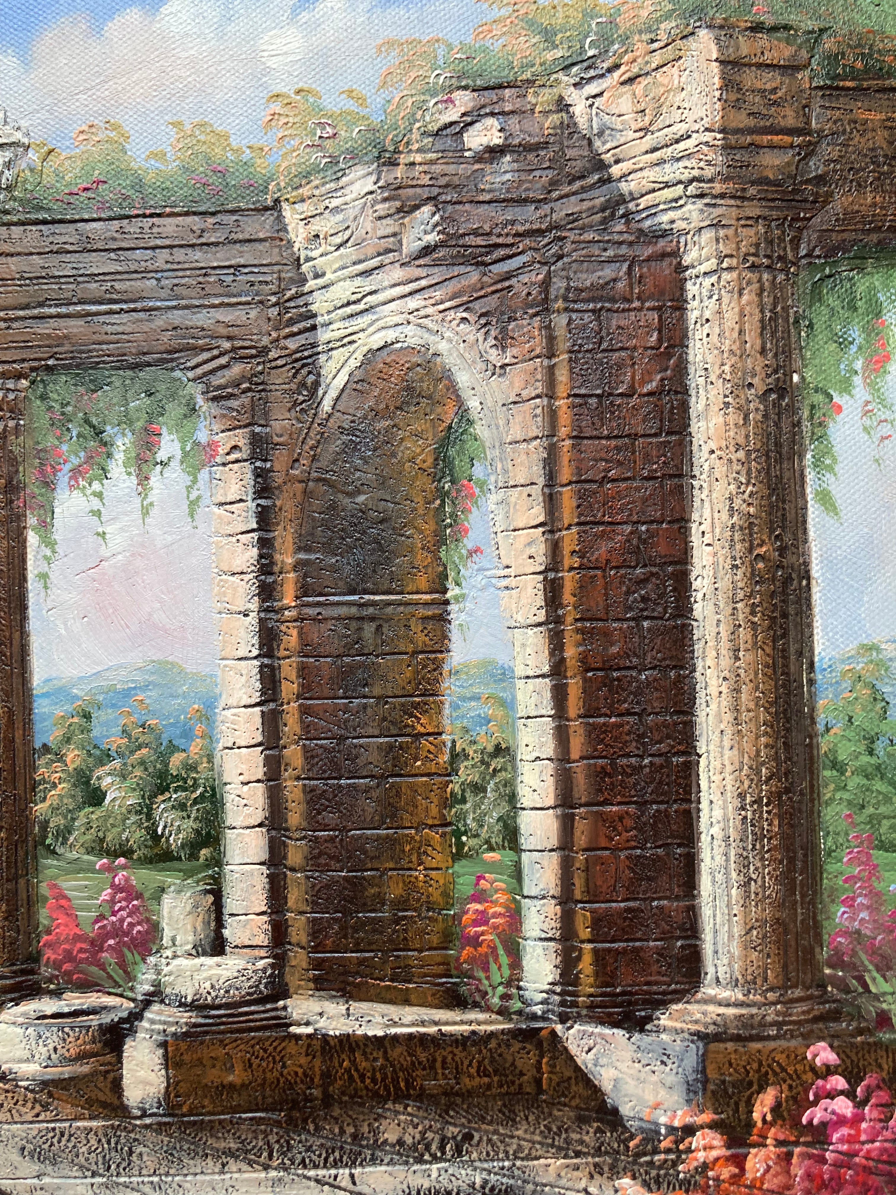 Oil Painting - Roman Ruins