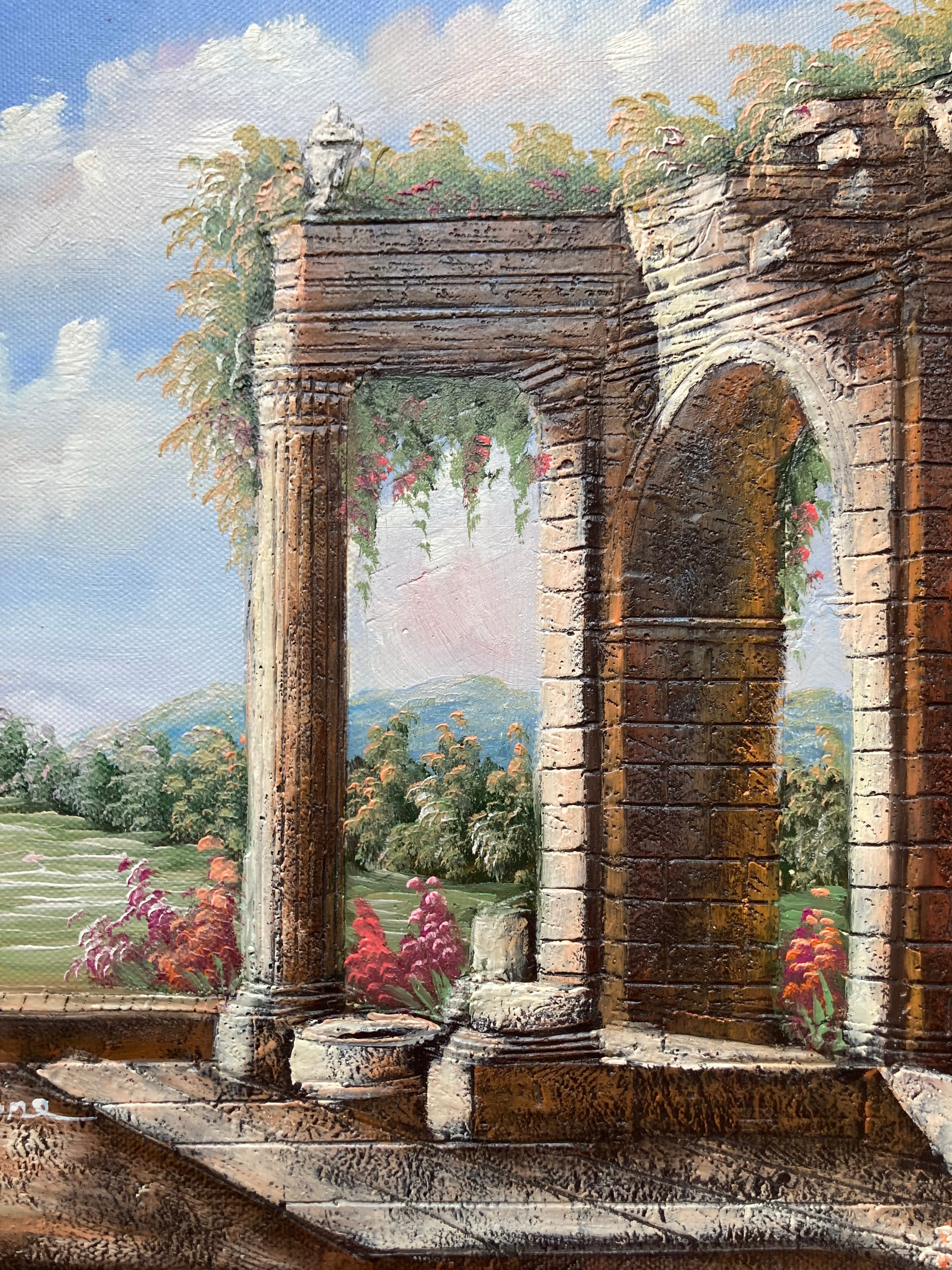 Oil Painting - Roman Ruins