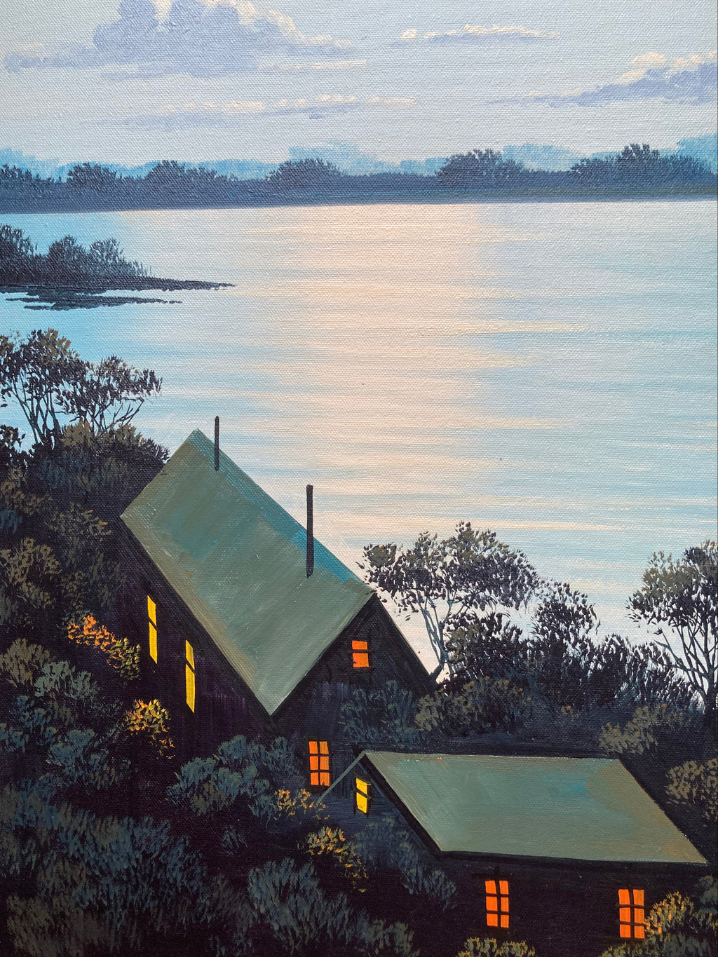 Oil Painting - Lakeside Living