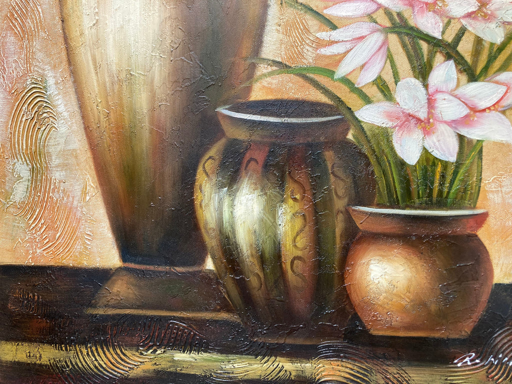 Oil Painting - Vases and Flowers