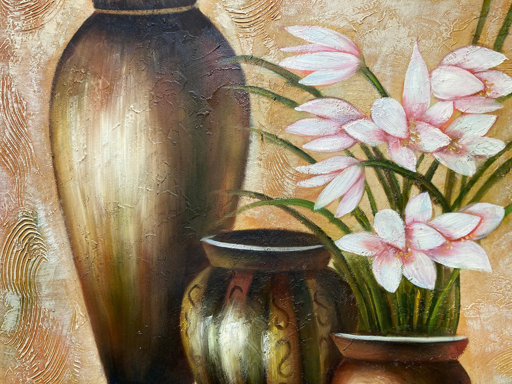Oil Painting - Vases and Flowers
