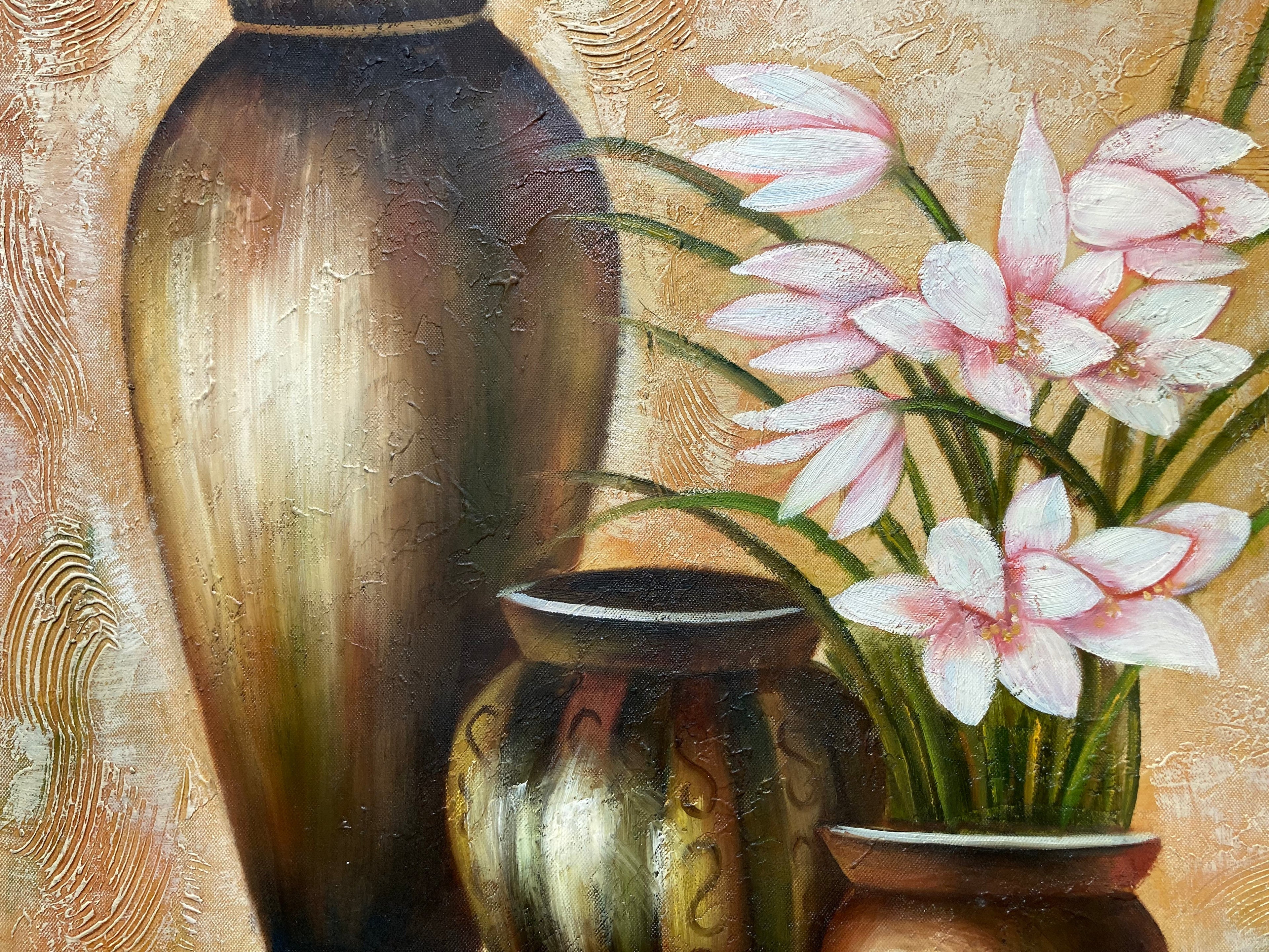 Oil Painting - Vases and Flowers