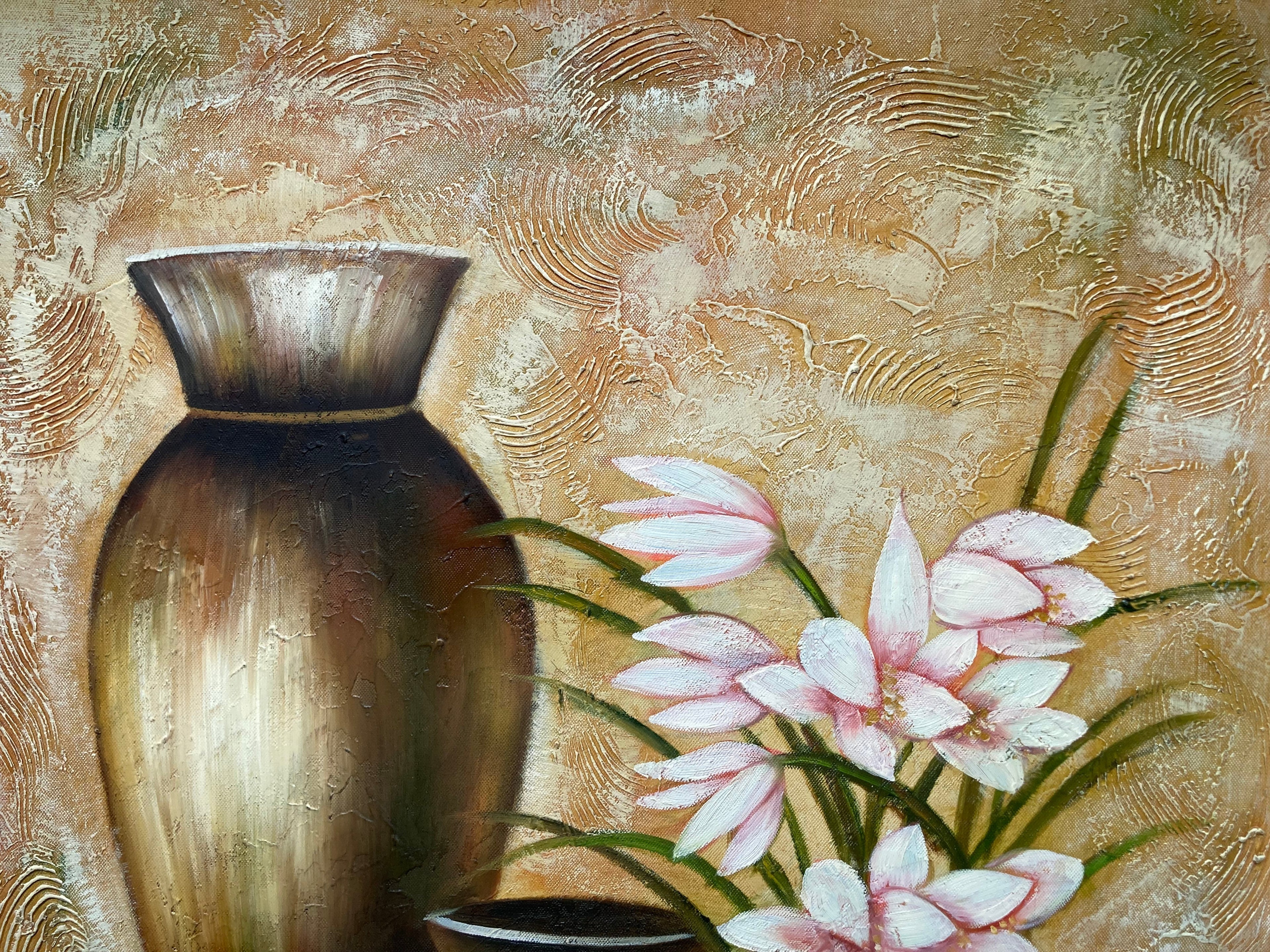 Oil Painting - Vases and Flowers