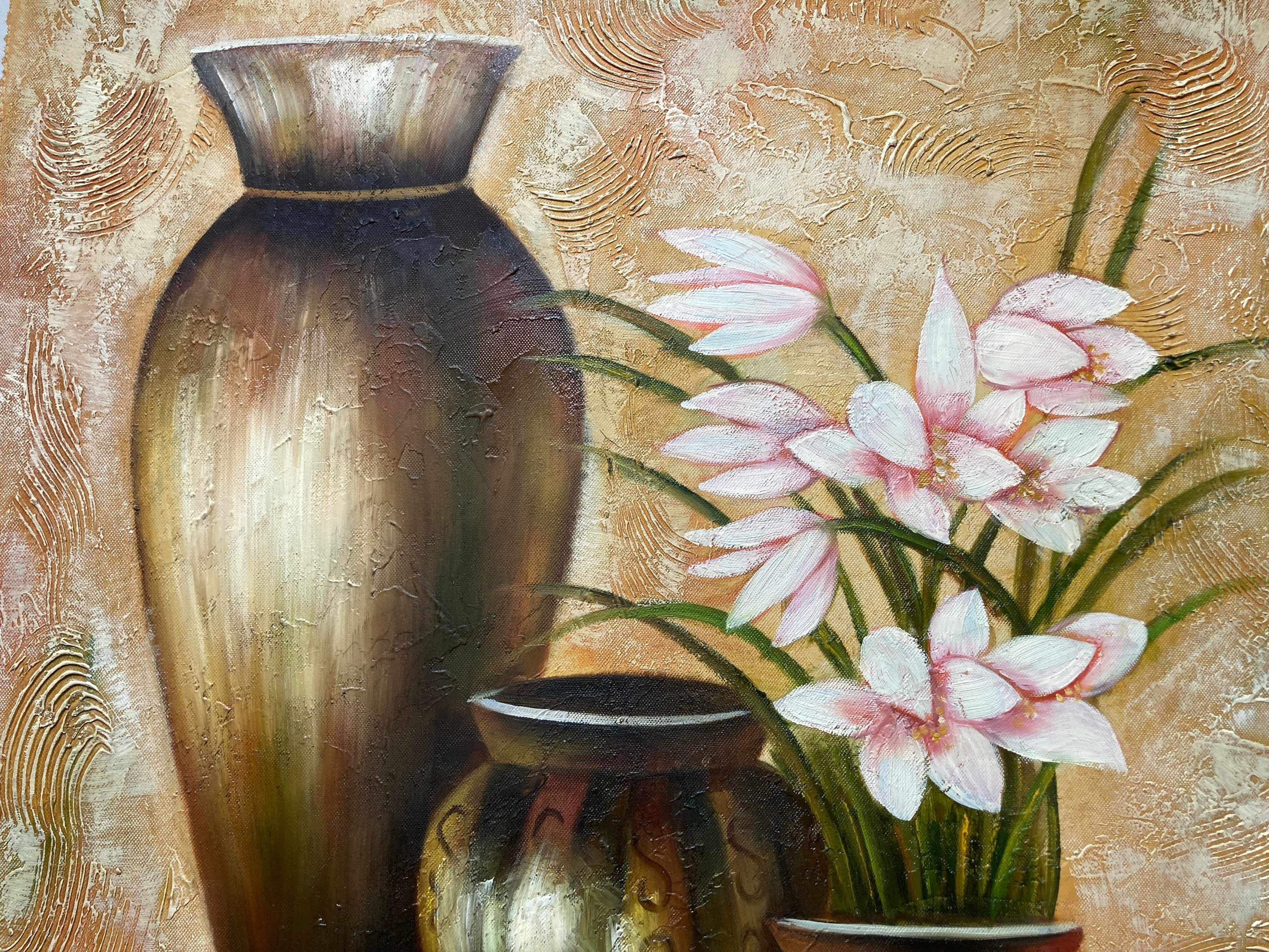 Oil Painting - Vases and Flowers