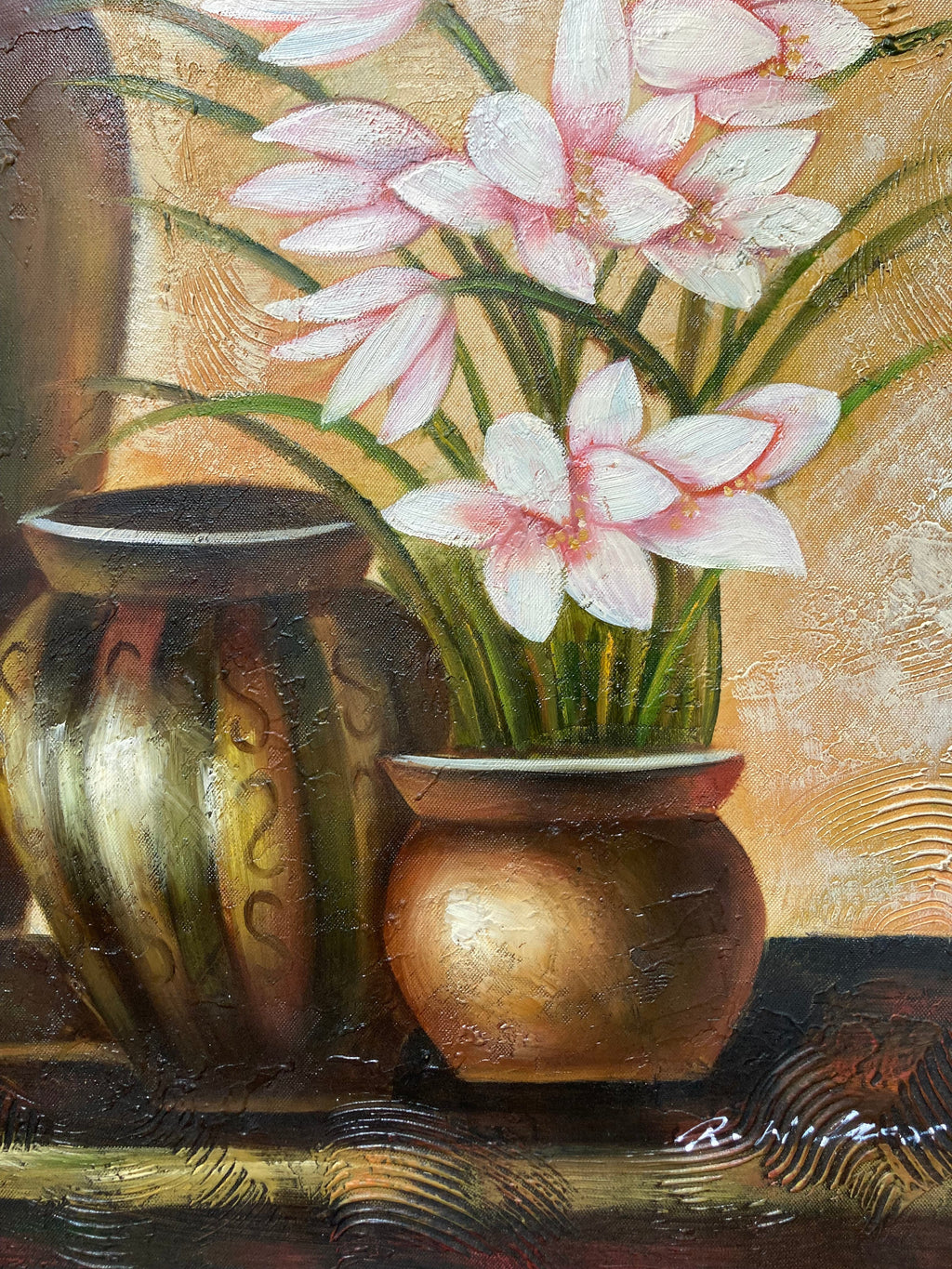 Oil Painting - Vases and Flowers