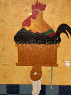 Oil Painting - Bathroom Rooster