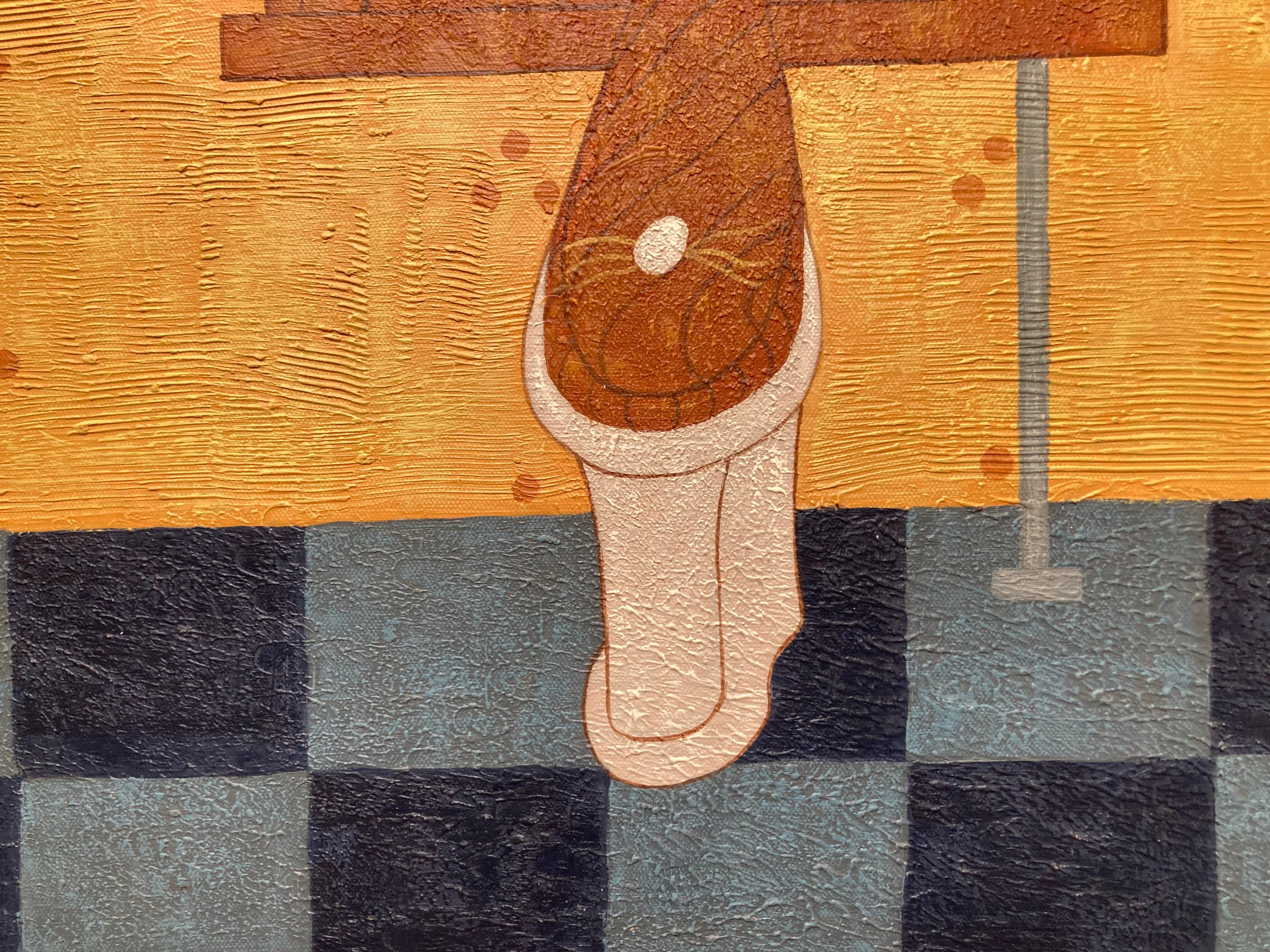 Oil Painting - Bathroom Rooster