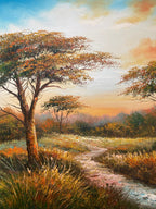 Oil Painting - Colorful Landscape