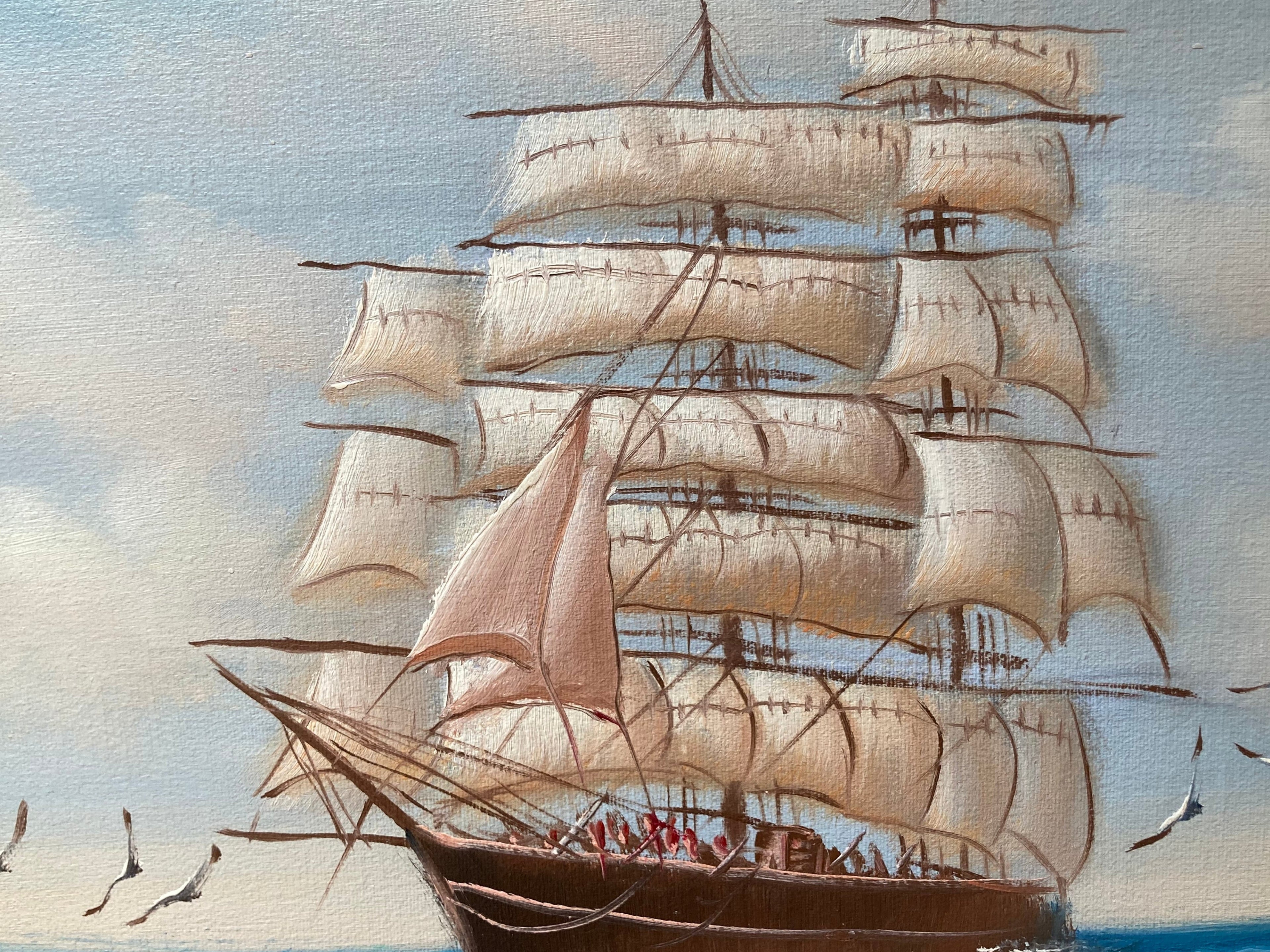Oil Painting - Clipper Ship