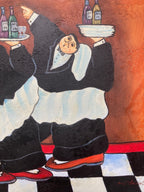 Oil Painting - Whimsical Wine Masters