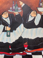 Oil Painting - Whimsical Wine Masters